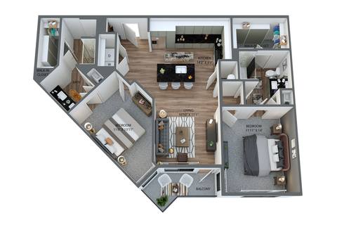Floorplan B1 ALT 2 layout