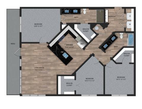 Floorplan C1 ALT 1 layout