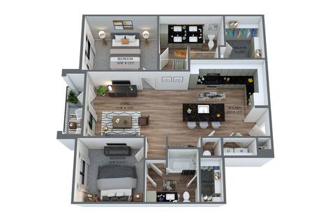 Floorplan B2 ALT 3 layout