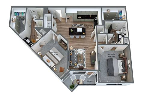Floorplan B1 Attainable layout