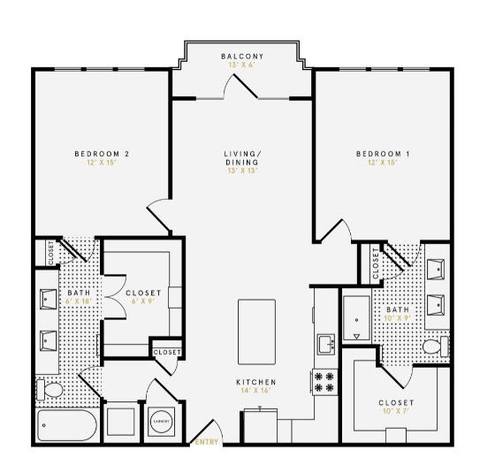 Floorplan The Moore layout