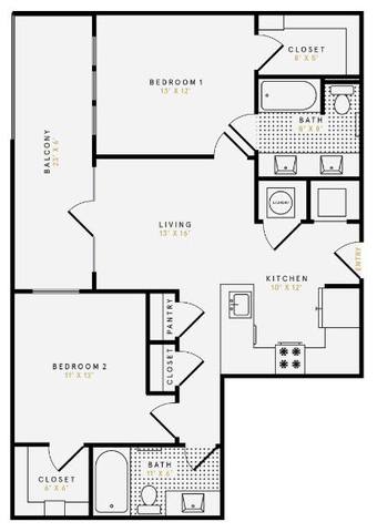 Floorplan The Jensen layout