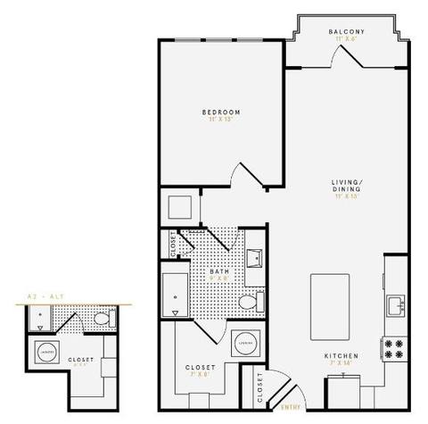Floorplan The Revere layout
