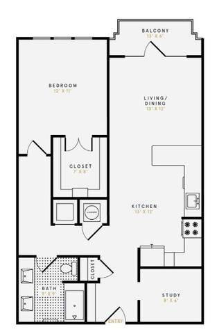 Floorplan The Liberty layout