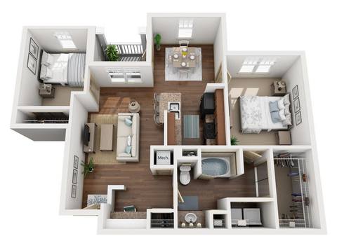 Floorplan Santa Rosa Renovated layout