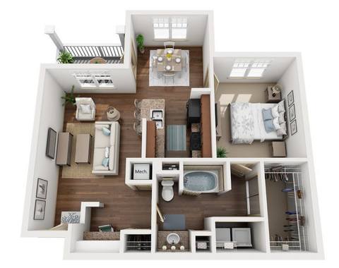 Floorplan Siesta Key layout