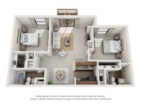 Floorplan B2 layout