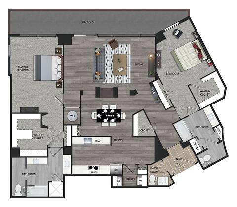Floorplan PB1R layout