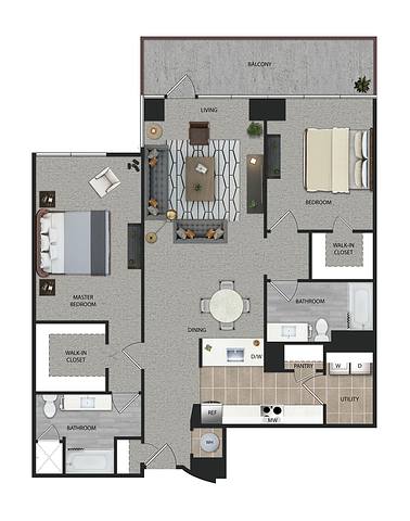 Floorplan TB1.1R layout