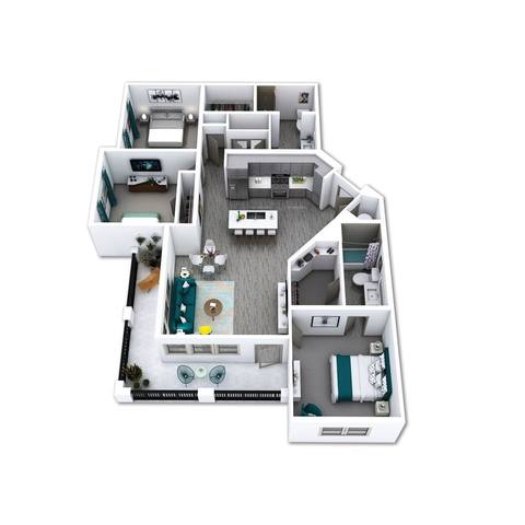Floorplan C1 layout