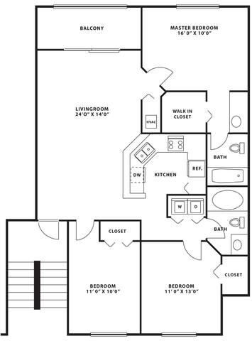 Floorplan C1 layout