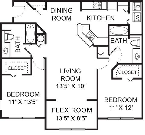Floorplan B2 layout