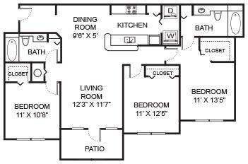Floorplan C1 layout