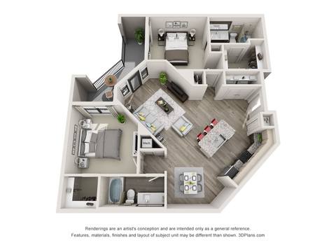 Floorplan B2 layout