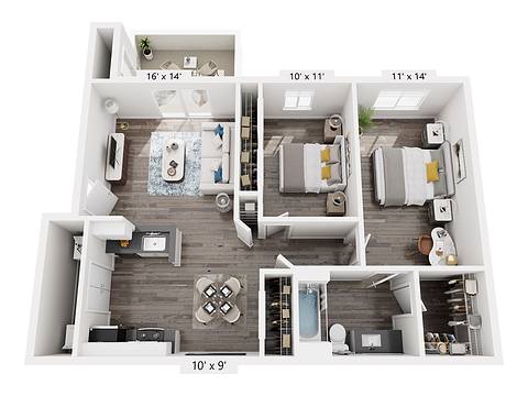 Floorplan Keystone layout