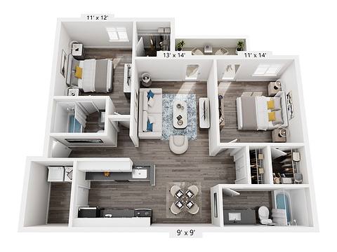 Floorplan Sawgrass layout