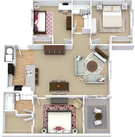 Floorplan The Ivy Renovated  layout