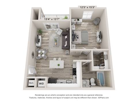 Floorplan A1 Standard layout