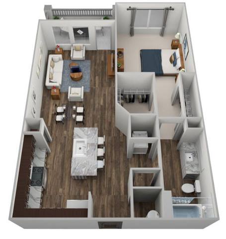 Floorplan A1 (Palm) layout