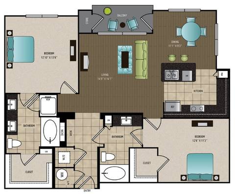 Floorplan B2 layout