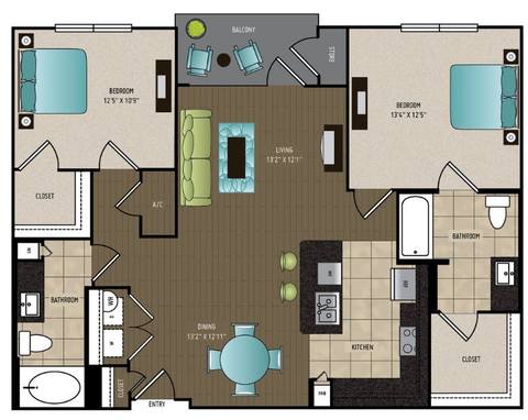 Floorplan B1 ALT layout