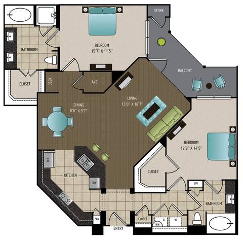 Floorplan B3 layout
