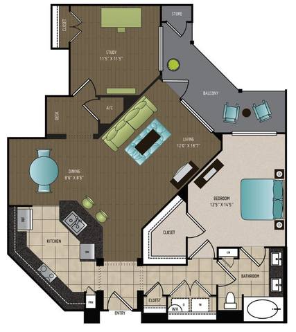 Floorplan B layout