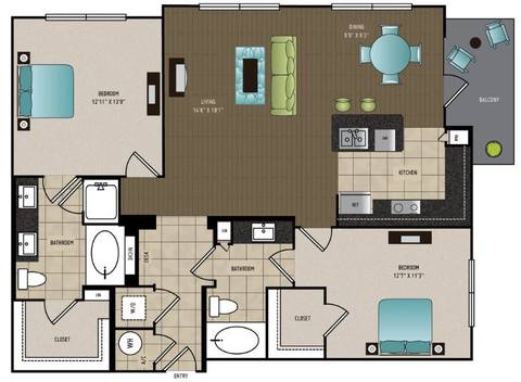 Floorplan B2a layout