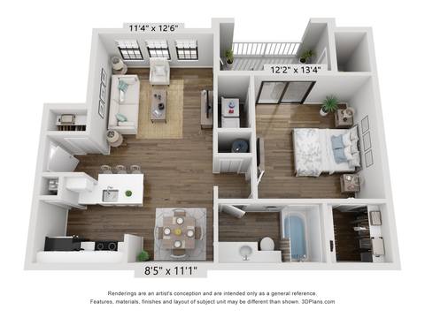 Floorplan The Neptune Premium layout