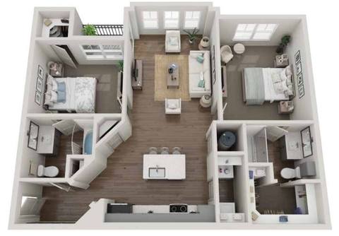 Floorplan Beach layout