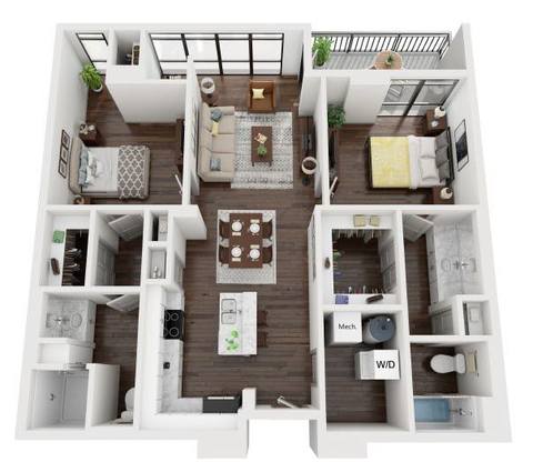 Floorplan The Phillips layout