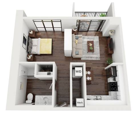 Floorplan The Soho layout