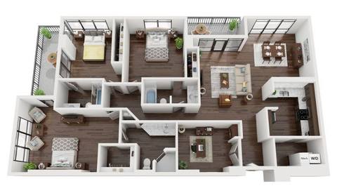 Floorplan The Anderson layout