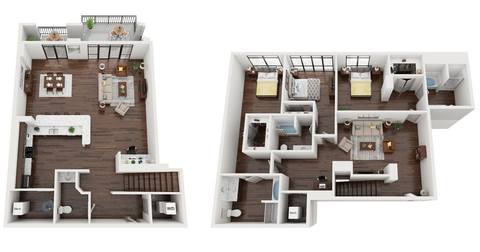 Floorplan The Bel Air layout