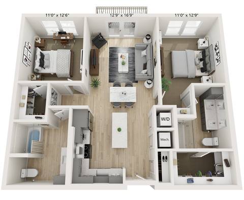 Floorplan B2 layout