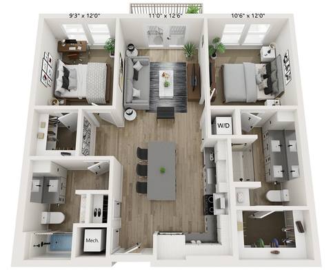 Floorplan B1 layout