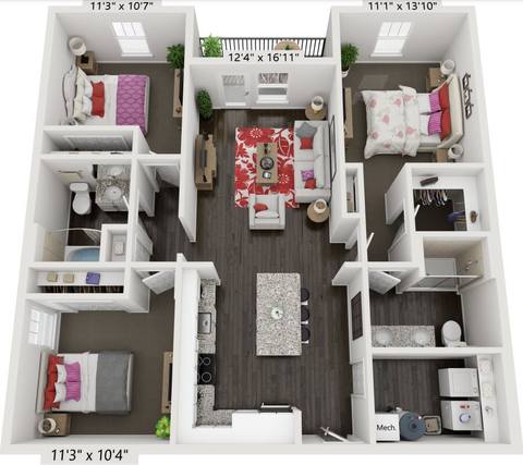 Floorplan C1 layout
