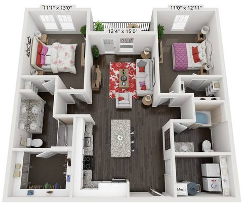 Floorplan B1 layout