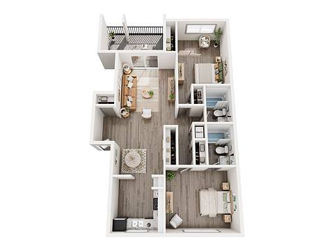 Floorplan 2A layout