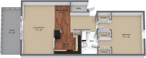 Floorplan 1A layout