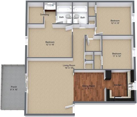 Floorplan 3A layout