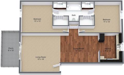 Floorplan 2A layout