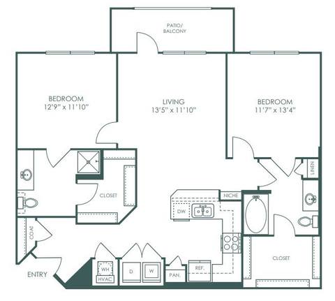 Floorplan B2 layout