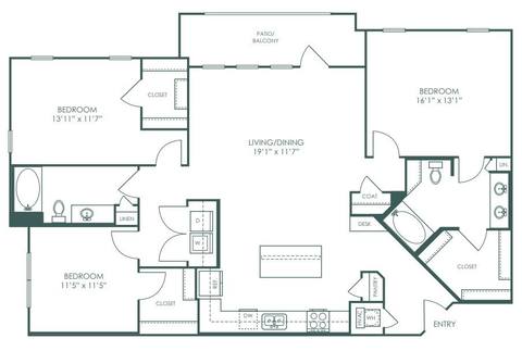 Floorplan C2 layout