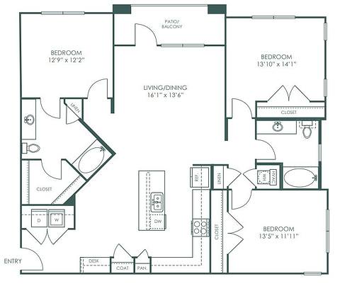 Floorplan C1 Attainable layout