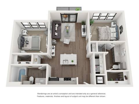 Floorplan B1 layout