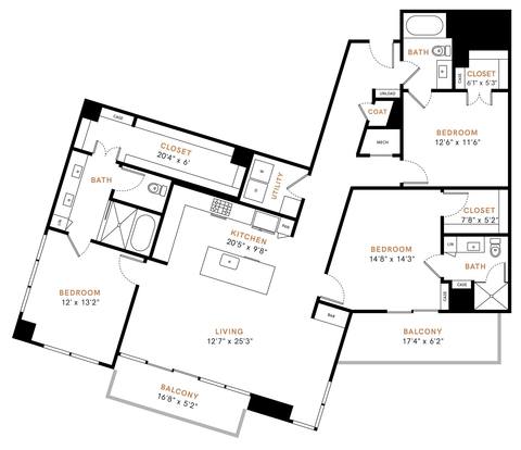 Floorplan C1 layout
