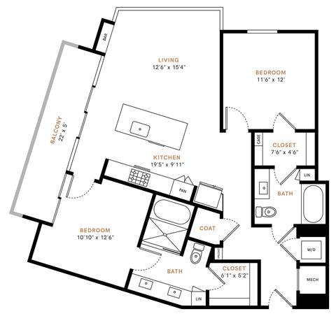 Floorplan B1 layout