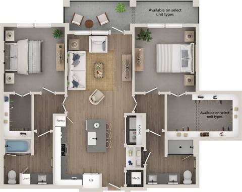 Floorplan B1A layout