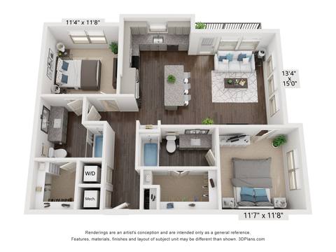Floorplan B2 layout